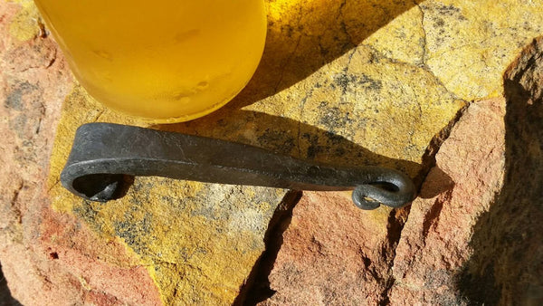 Hand forged bottle opener, key chain